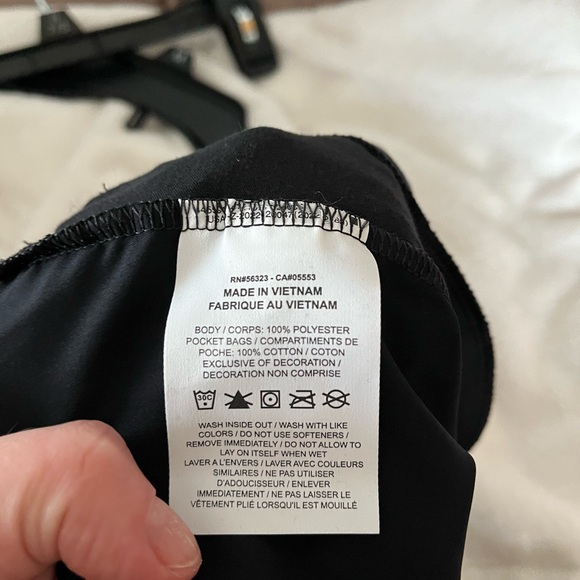 Nike Black Slim Fit Track Pants with White Tag - Picture 5 of 5